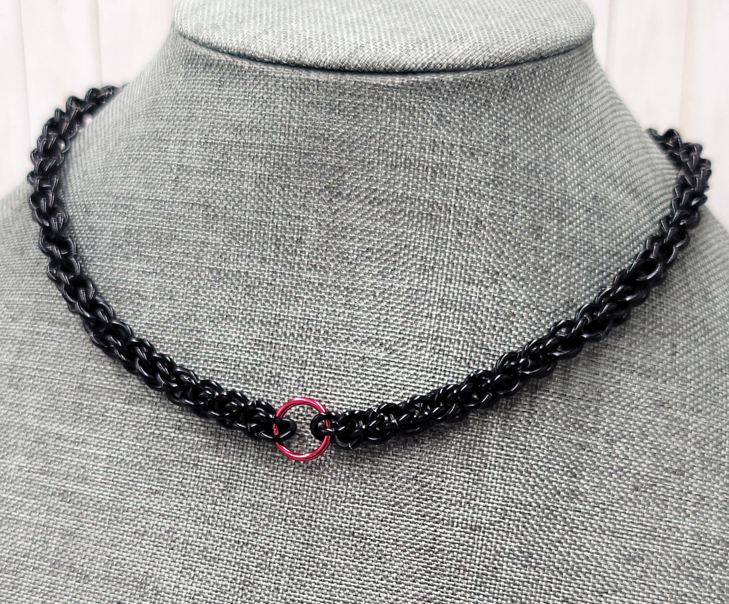 Black with Red Center Day Collar