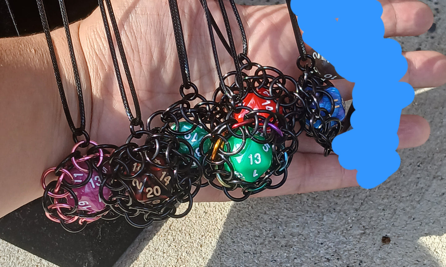 Caged D20 Pendant