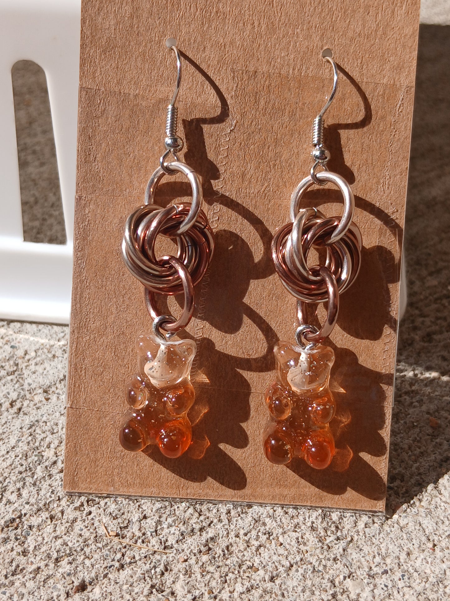Shades of Brown Gummy Bear Earrings