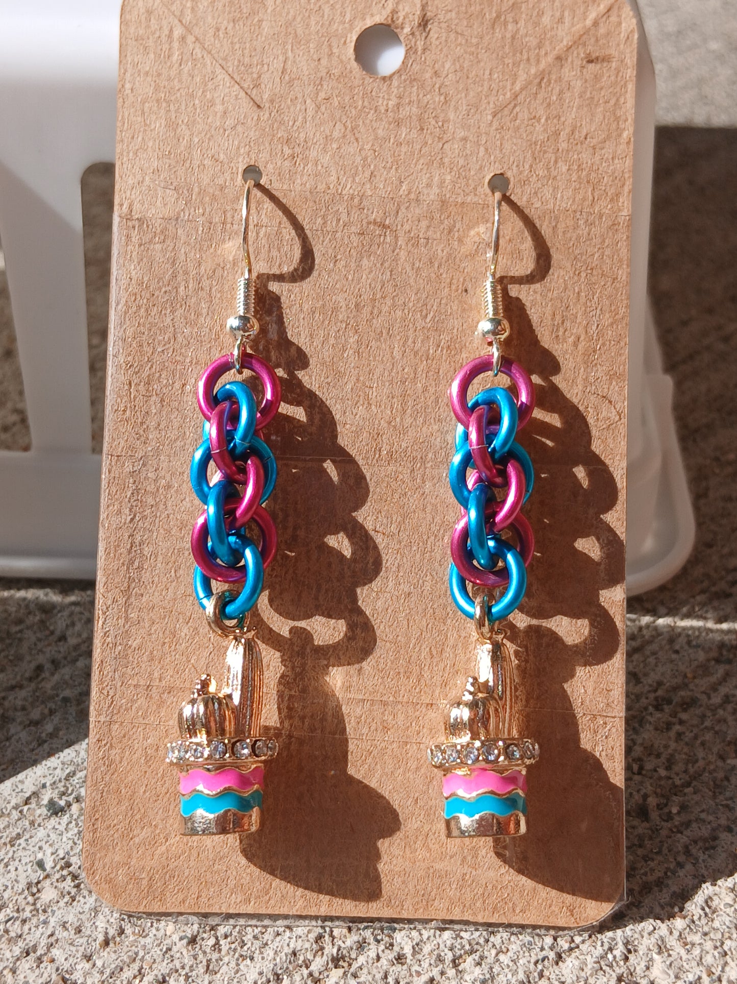 Golden Cacti Earrings