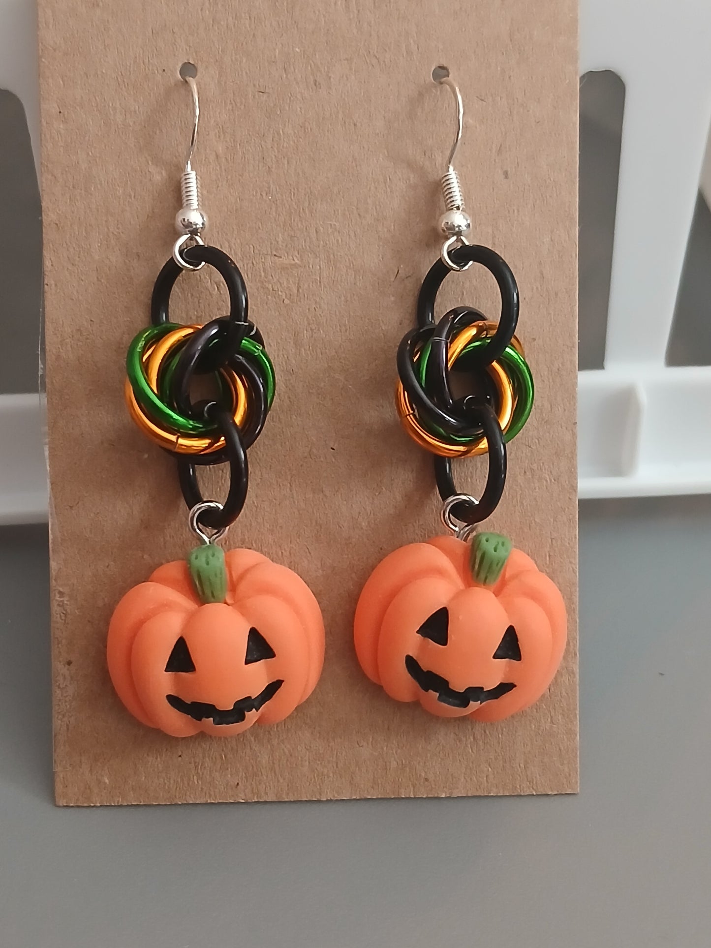 Pumpkin Swirl Earrings