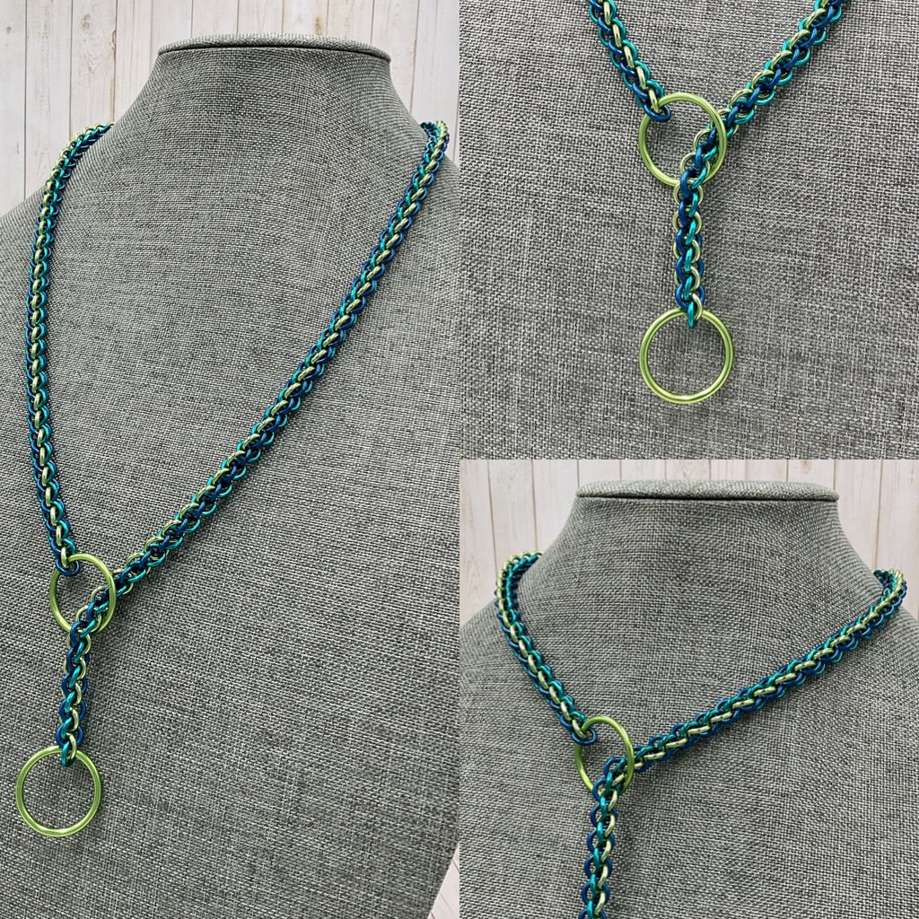 Aquatic Stripes Lariat "Choke" Chain