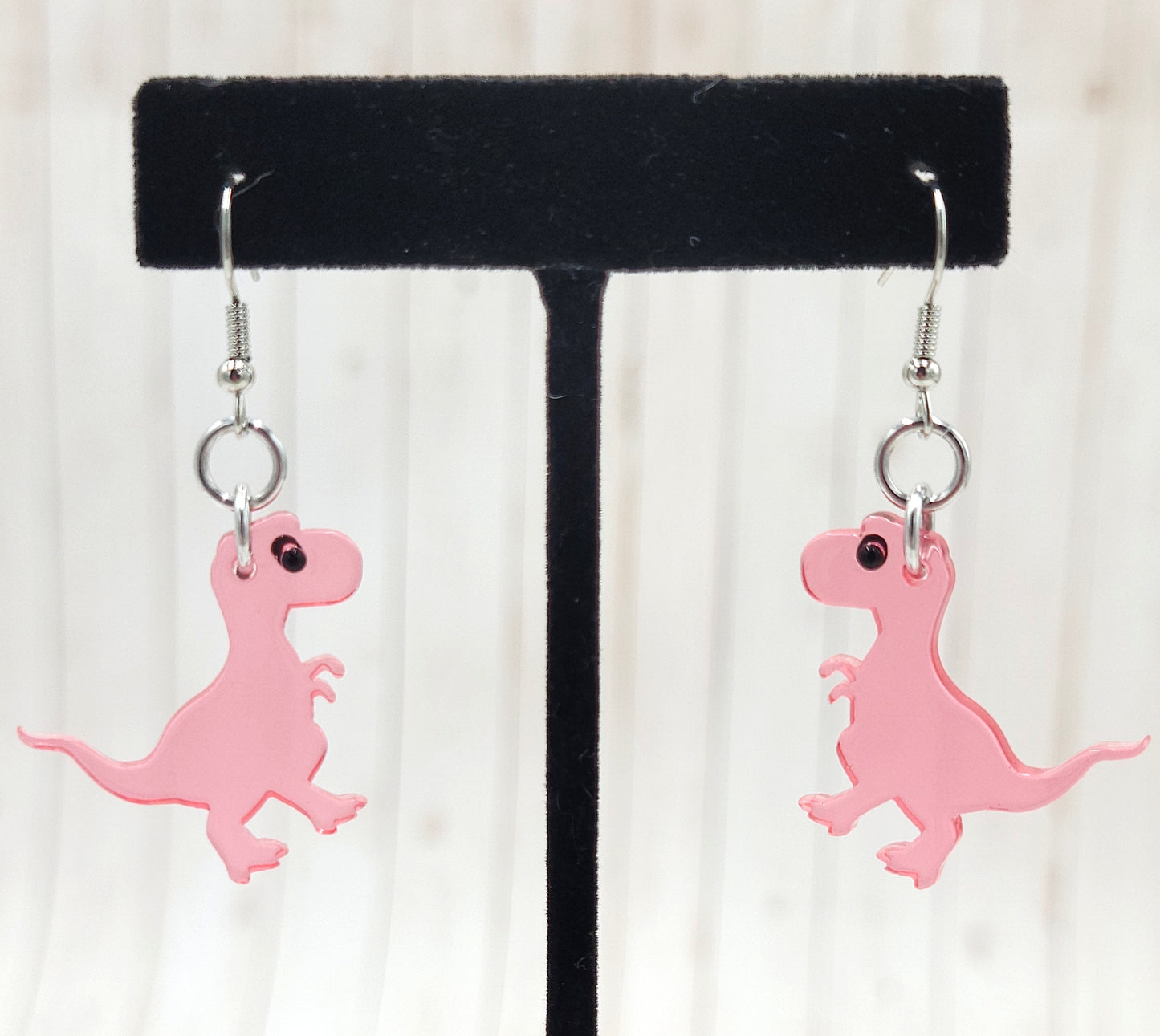 Transparent Dino Earrings