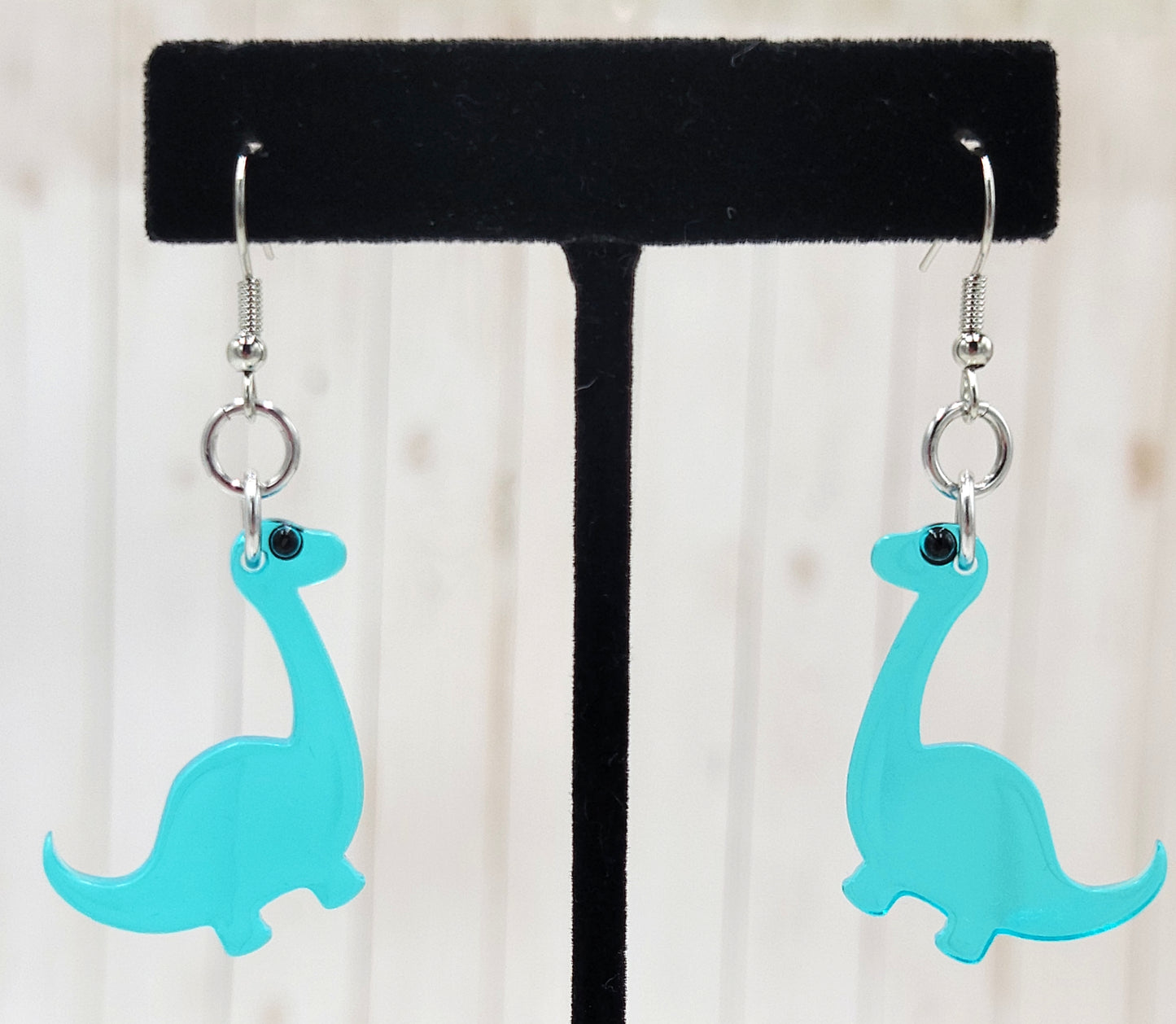 Transparent Dino Earrings