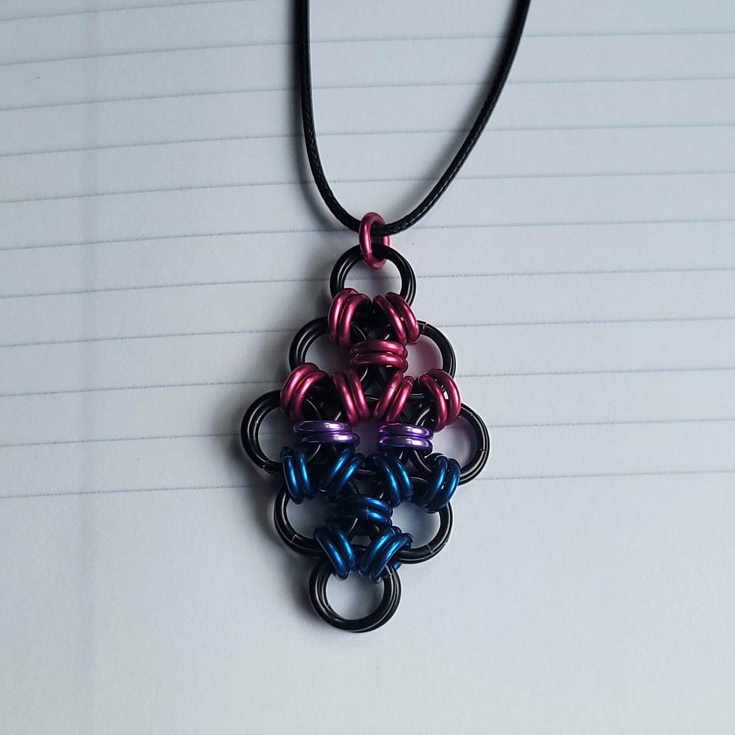 Bisexual Pride Diamond Pendant