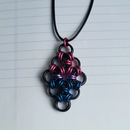 Bisexual Pride Diamond Pendant