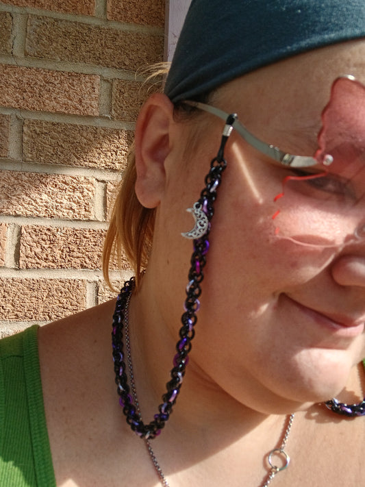 Moon and Stars Eyeglass Chain