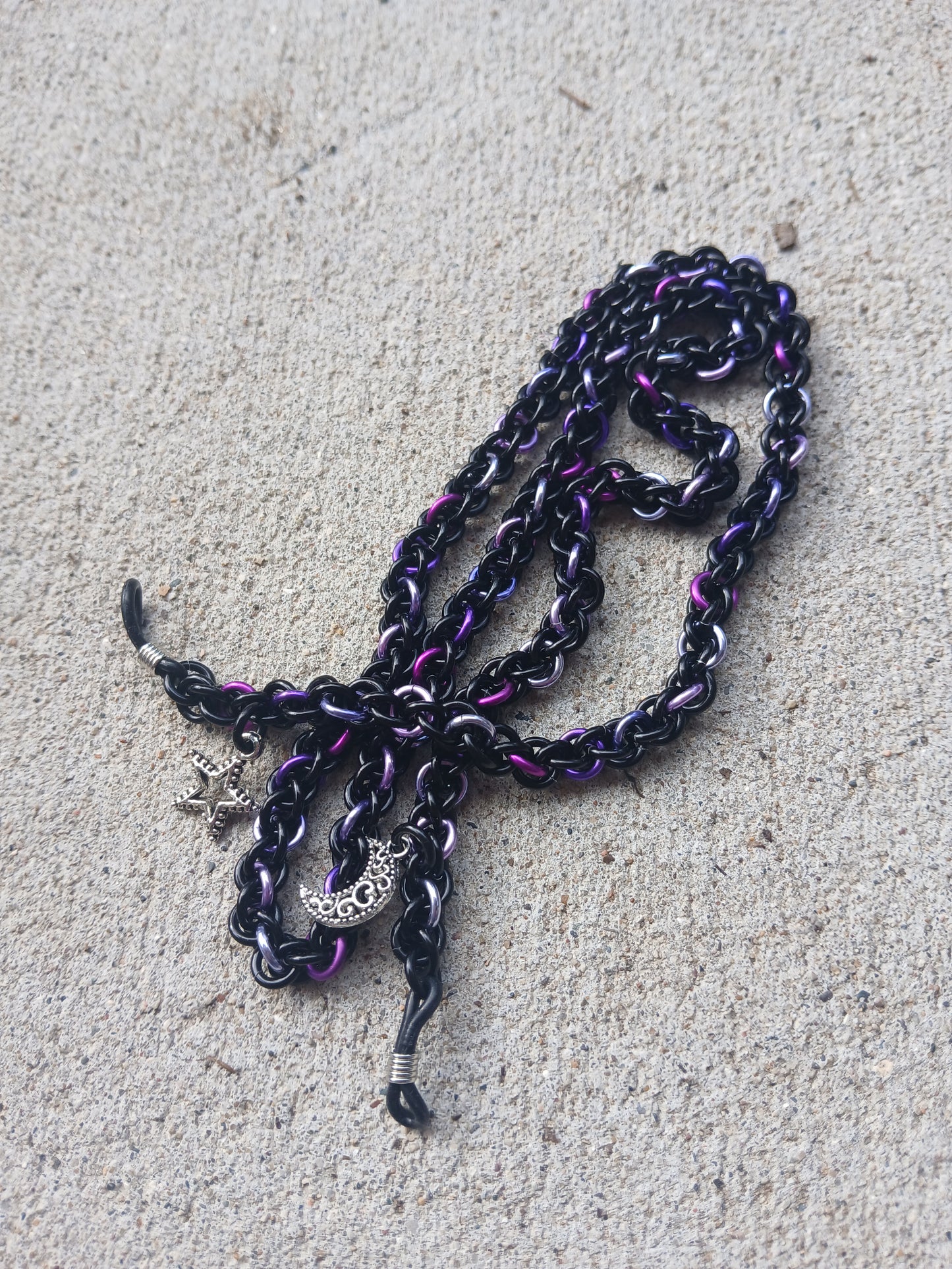 Moon and Stars Eyeglass Chain