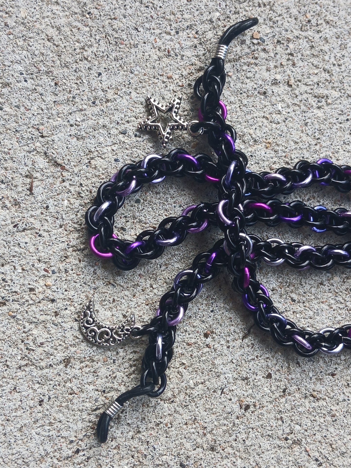 Moon and Stars Eyeglass Chain
