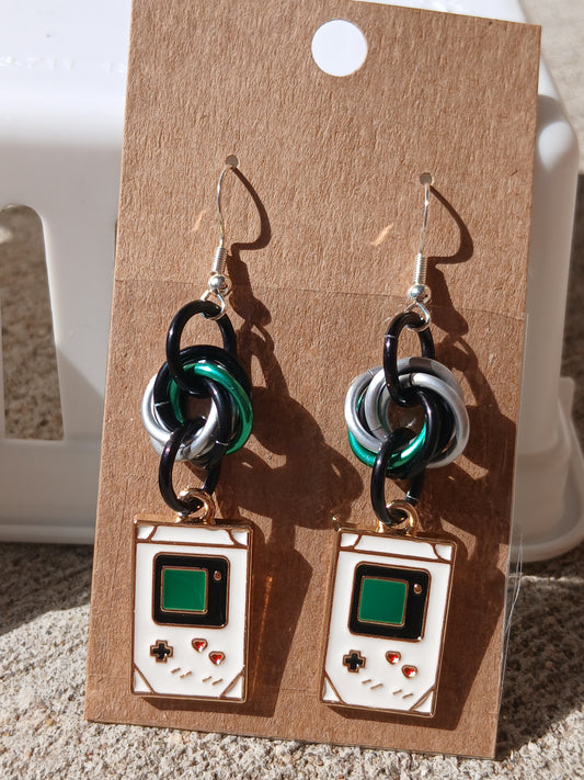 Metal Portable Gaming System Earrings