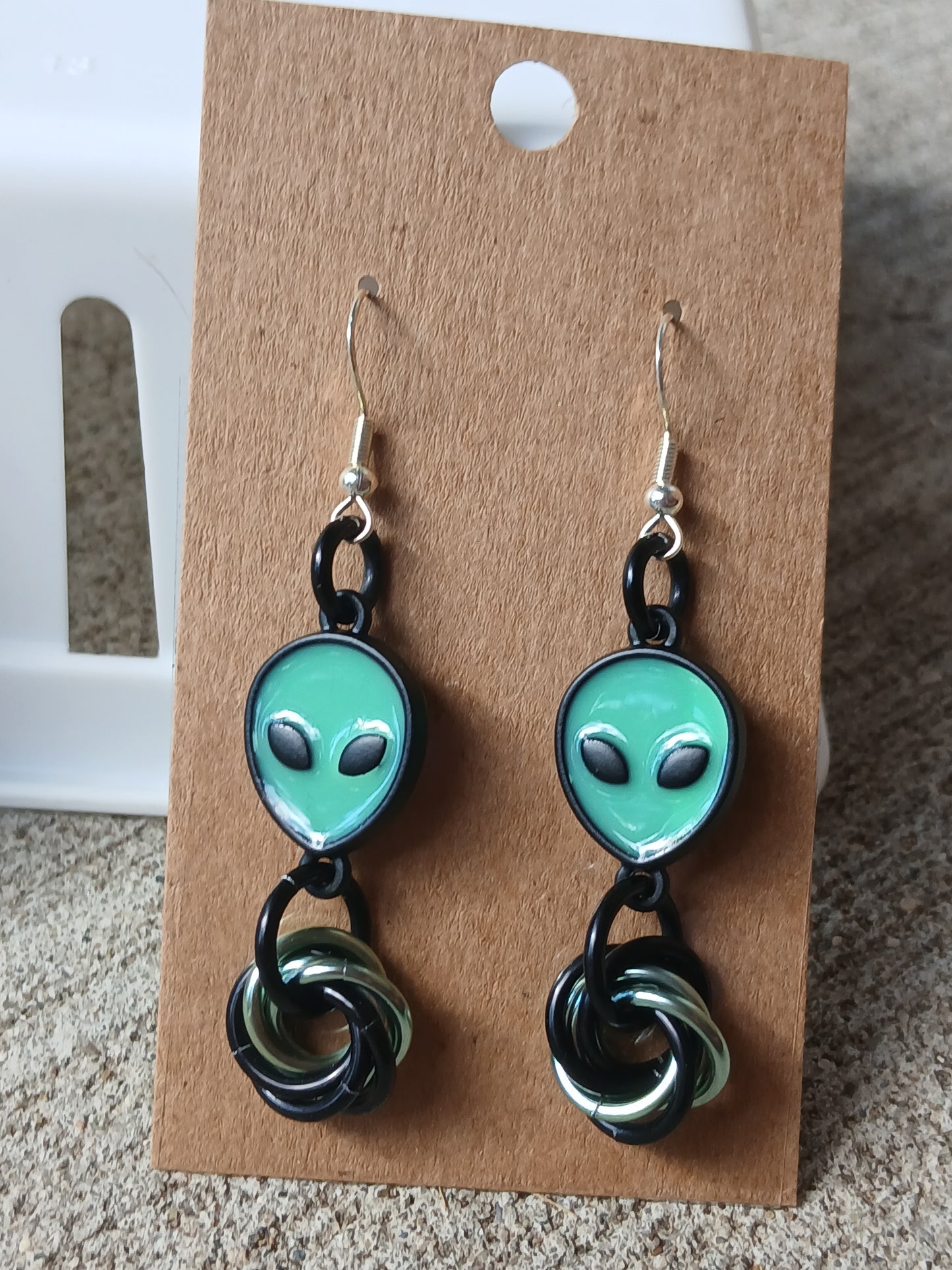 Alien Head Earrings