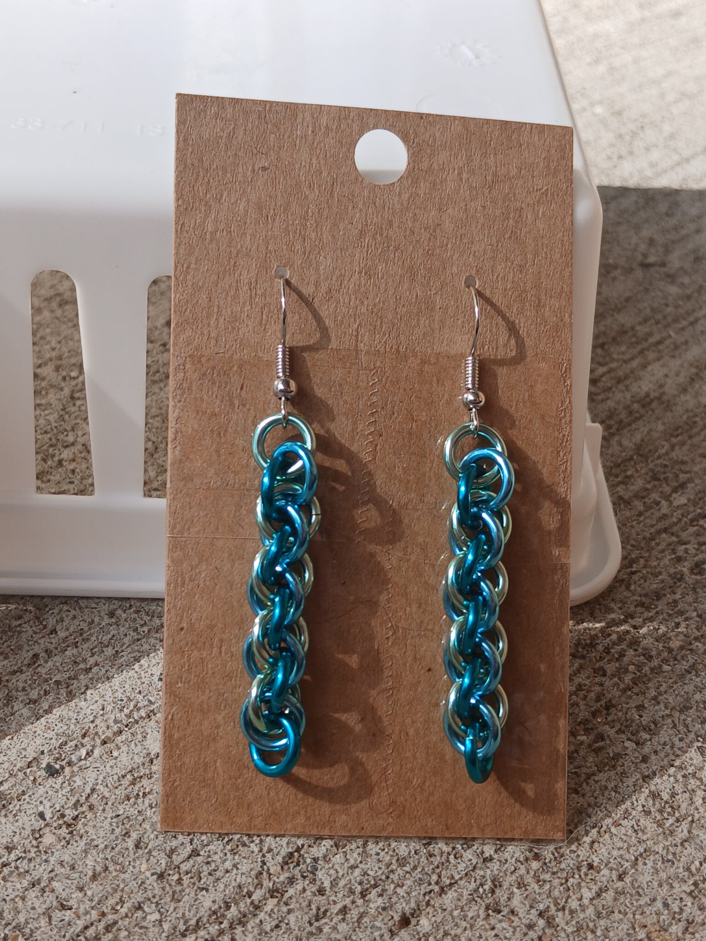 Ocean Water Stripe Earrings