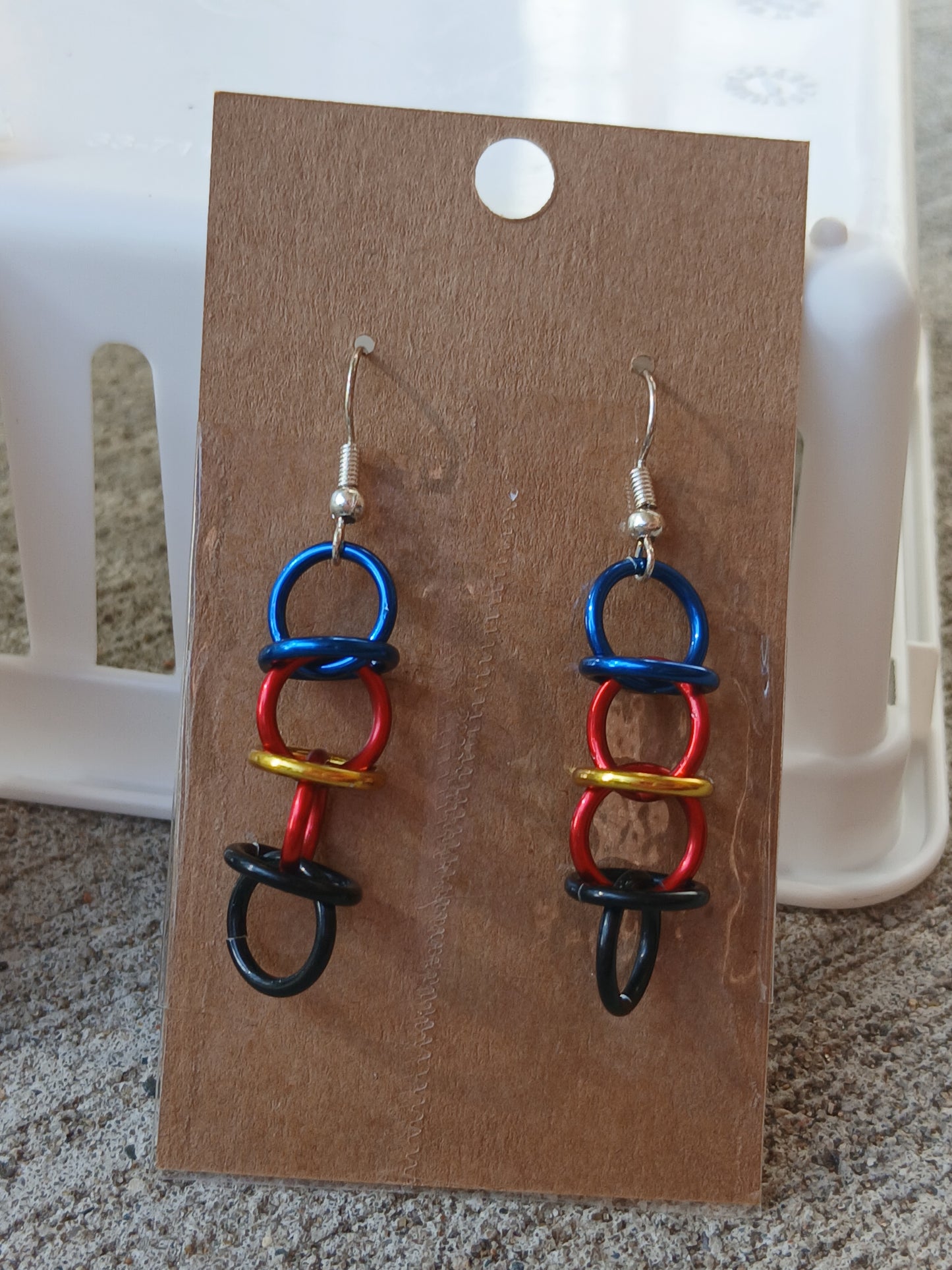 Polyamory Pride Orbital Earrings