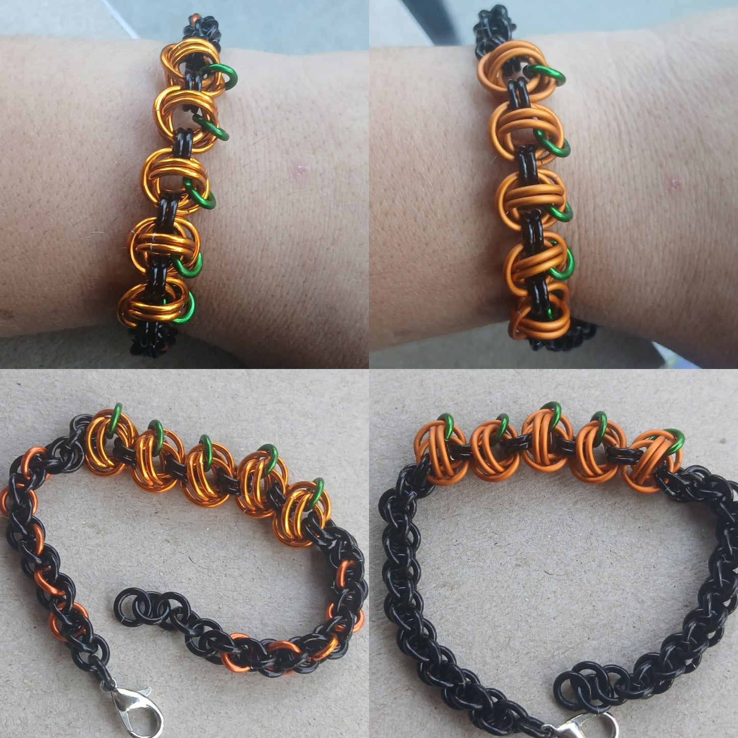 Pumpkin Bracelet with chain band