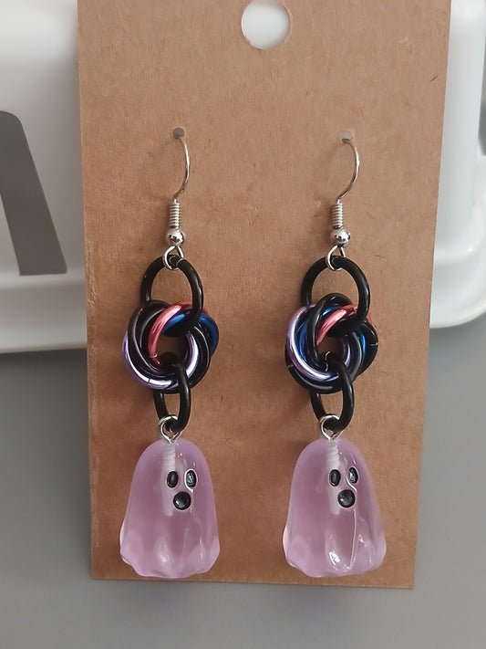 Purple Ghost w/Black and Bi Pride Swirl