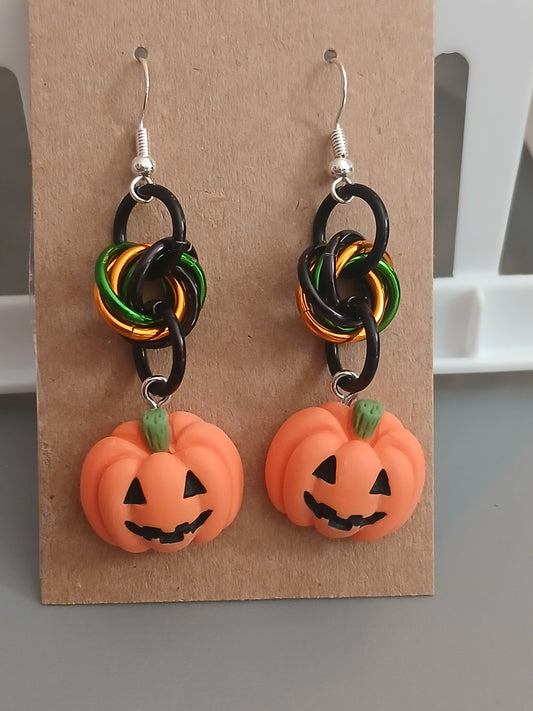 Pumpkin Swirl Earrings