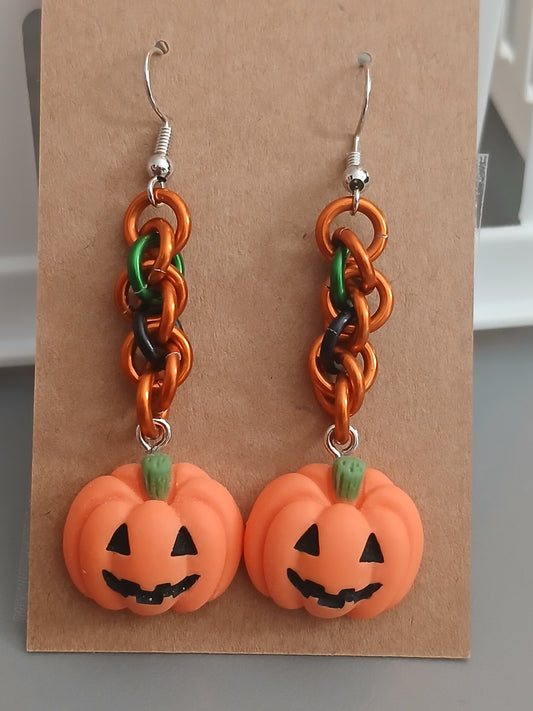 Pumpkin Twist Earrings