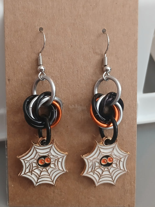 Spider Web Earrings
