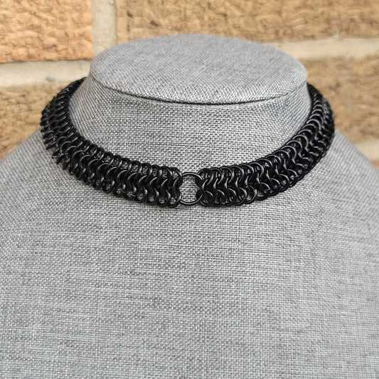 Solid Black 4-1 Collar